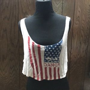 Co Dance Women White Cropped Top S